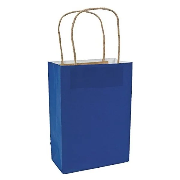 BOLSA MANILLA AZUL 21x27