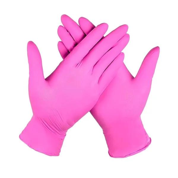 GUANTE NITRILO ROSADO S
